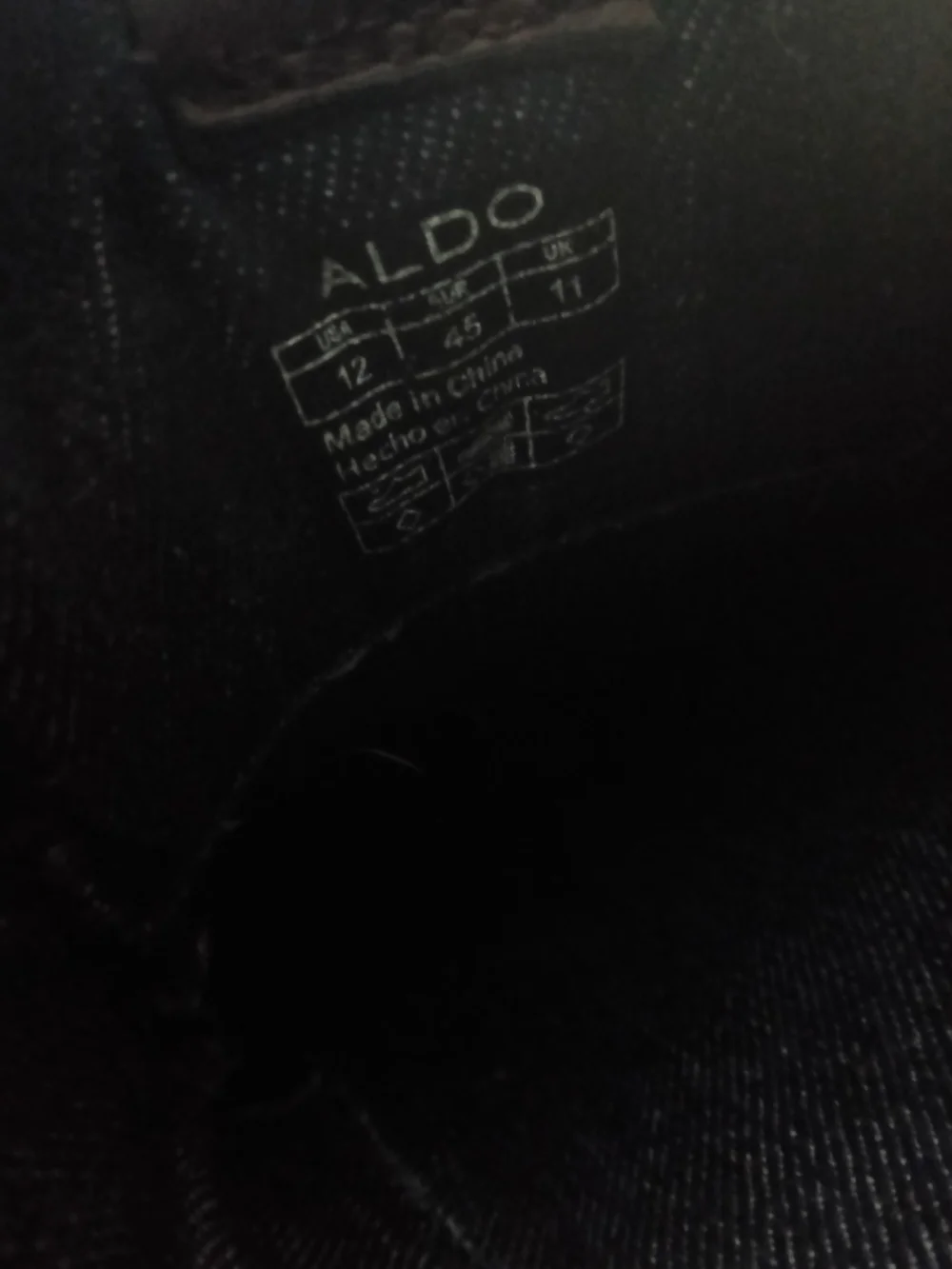 ALDO Men's Size 12 Black Leather Boat Shoes Deck Moc Toe Casual Loafers Laced